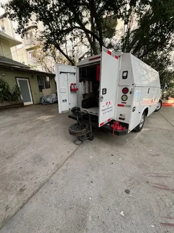 Magnet Plumbing service vehicle on-site for Water Heater Repair in Unity